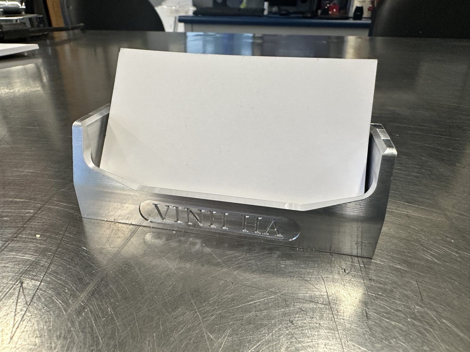 The finished part in use.